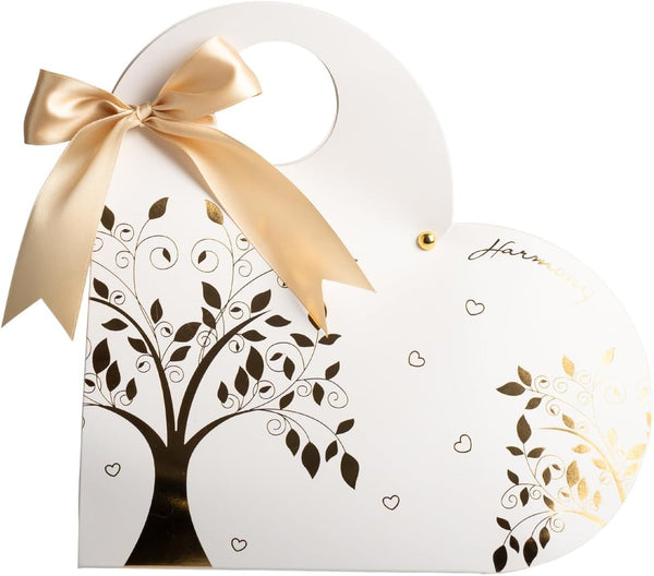 Profumatore set coppia elefanti bianco e oro in porcellana bomboniera per matrimonio, cresima, comunione, Harmony PRMT25016