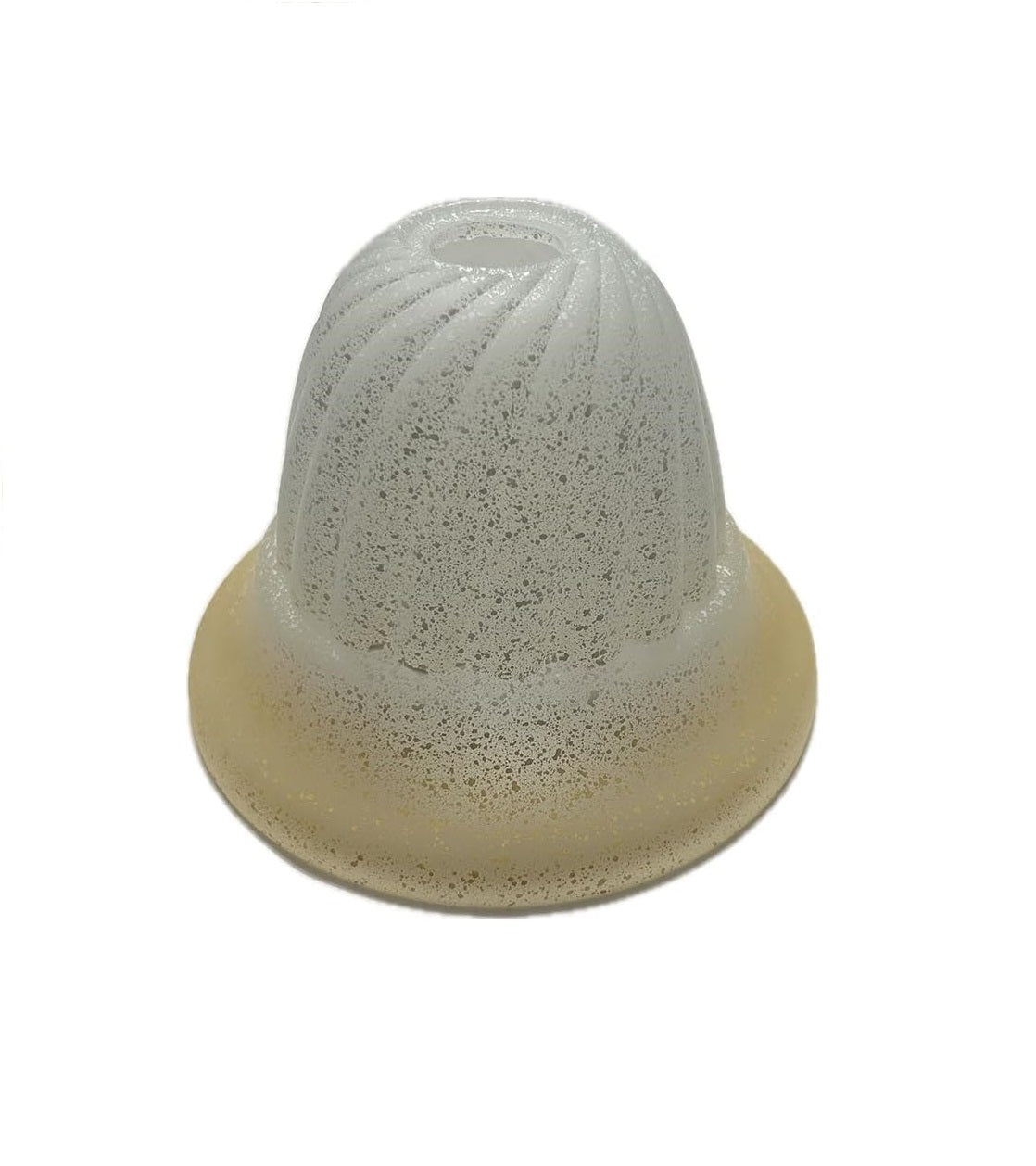 Vetro coppa ricambio lampadari, applique, lumetto, lampada, sfumato ambra art. girella ambra