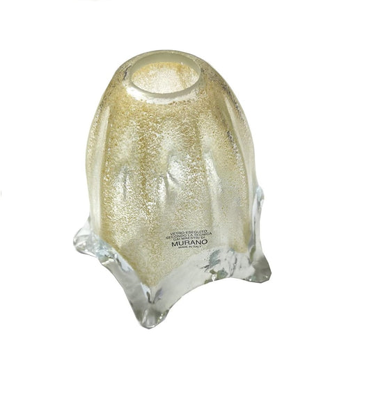 Vetro Murano coppa ricambio E14 lampadari, applique, lumetto, lampada art. graniglia ricambio vetro