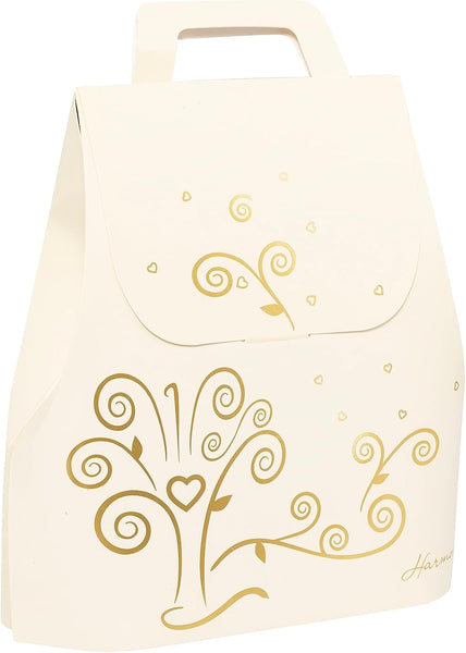 Bomboniera matrimonio profumatore con bastoncini cuore in porcellana decorato bianco e oro harmony PRMT23041