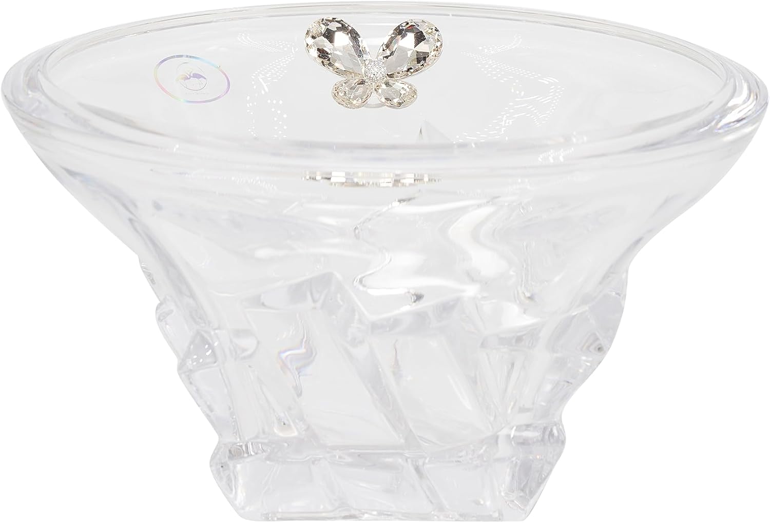 Bomboniera matrimonio porta caramelle in vetro con farfalla in cristallo harmony SNVT23277