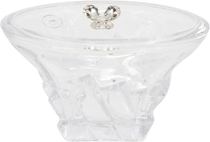 Bomboniera matrimonio porta caramelle in vetro con farfalla in cristallo harmony SNVT23277