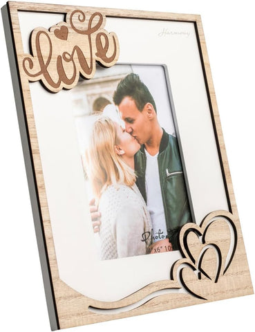 Porta foto in legno bomboniera per ricorrenze, regalo, matrimonio Harmony ARMT25219