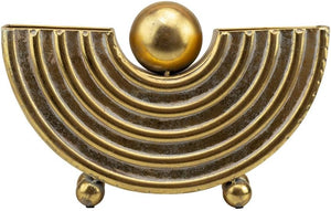 Vaso in metallo con sfera elegante glamour oro harmony S2525S