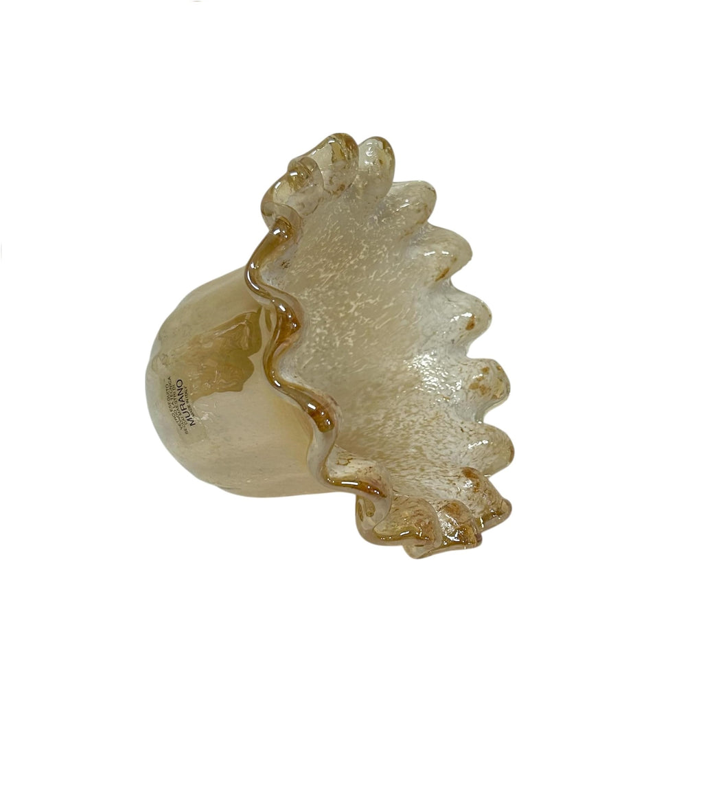 Vetro murano coppa ricambio E14 per lampadari, applique, lumetto, lampada, art. onda miele