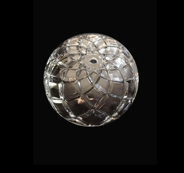 Bobeche tazza coppa grande cristallo trasparente ricambio lampadario coll. Lisa ø20