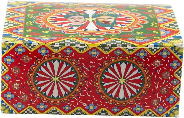 Bomboniera matrimonio set tazzine caffè con manico e vassoio in ceramica siciliana harmony art PRMT21409