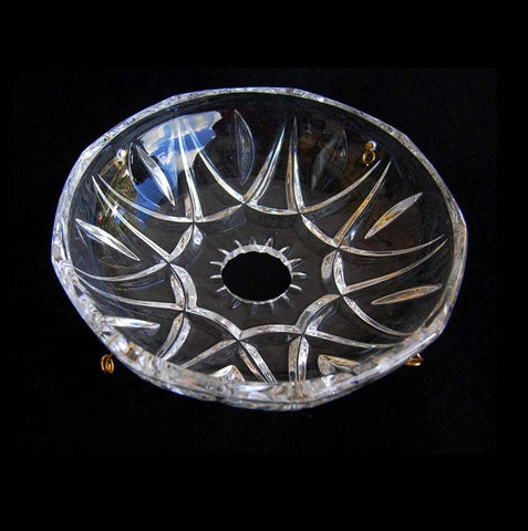 Bobeche cristallo ricambio lampadario appliques accessori coll. Gialla