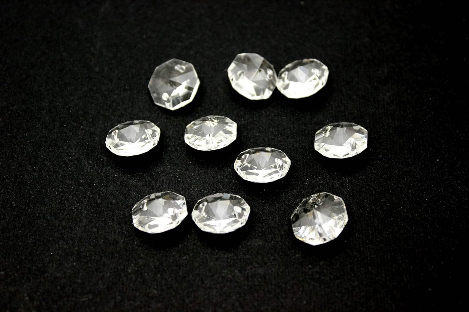 100PZ ottagono cristallo pendaglio ricambio lampadario applique accessori