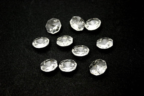 100PZ ottagono cristallo pendaglio ricambio lampadario applique accessori