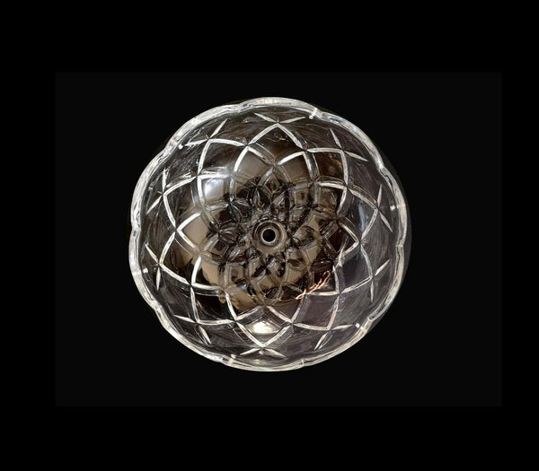 Bobeche tazza coppa grande cristallo trasparente ricambio lampadario coll. Lisa ø20