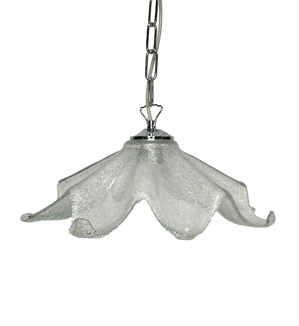 Lampadario a Sospensione Moderno in Vetro Murano, 1 Luce, per Cucina, Bagno, Camera, Soggiorno, Scala, Corridoio art. 8 punte