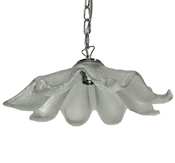 Lampadario a Sospensione Moderno in Vetro Murano, 1 Luce, per Cucina, Bagno, Camera, Soggiorno, Scala, Corridoio art. 8 punte
