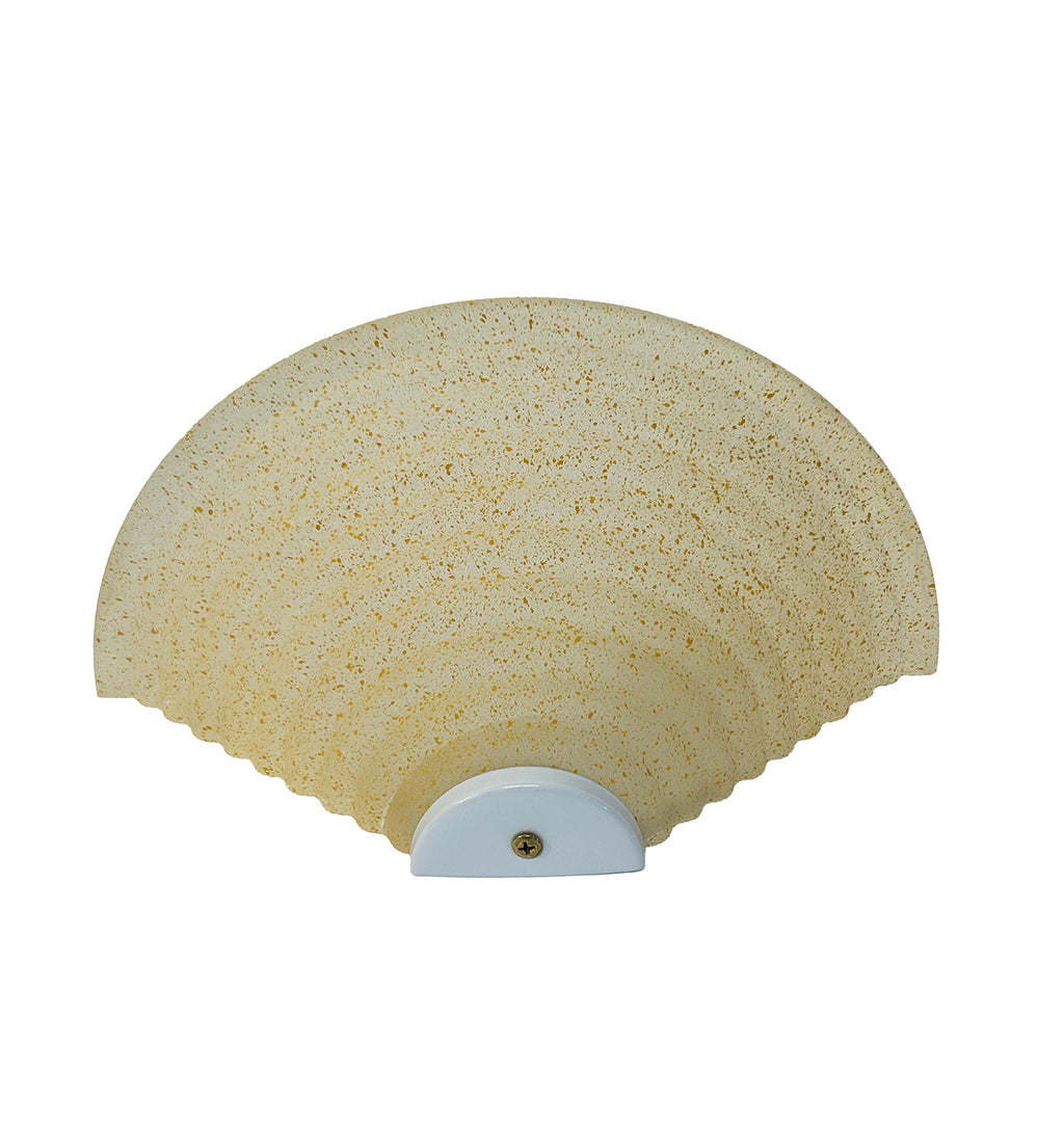Applique Classica in Vetro, Lampada da Parete a Mezzaluna, 1 Luce, per Bagno, Camera, Soggiorno, Cucina, Scala, Corridoio (AMBRA)