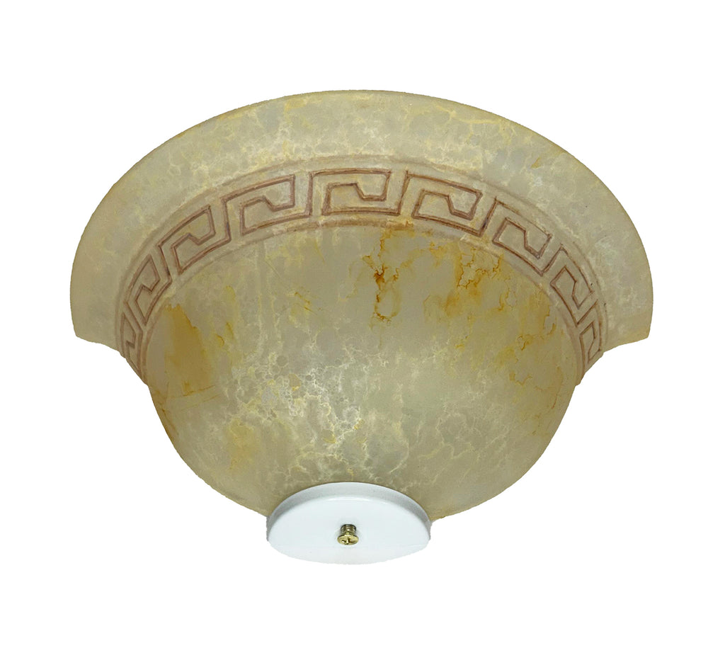 Applique Classica in Vetro, Lampada da Parete a Mezzaluna, 1 Luce, per Bagno, Camera, Soggiorno, Cucina, Scala, Corridoio art. Marmo