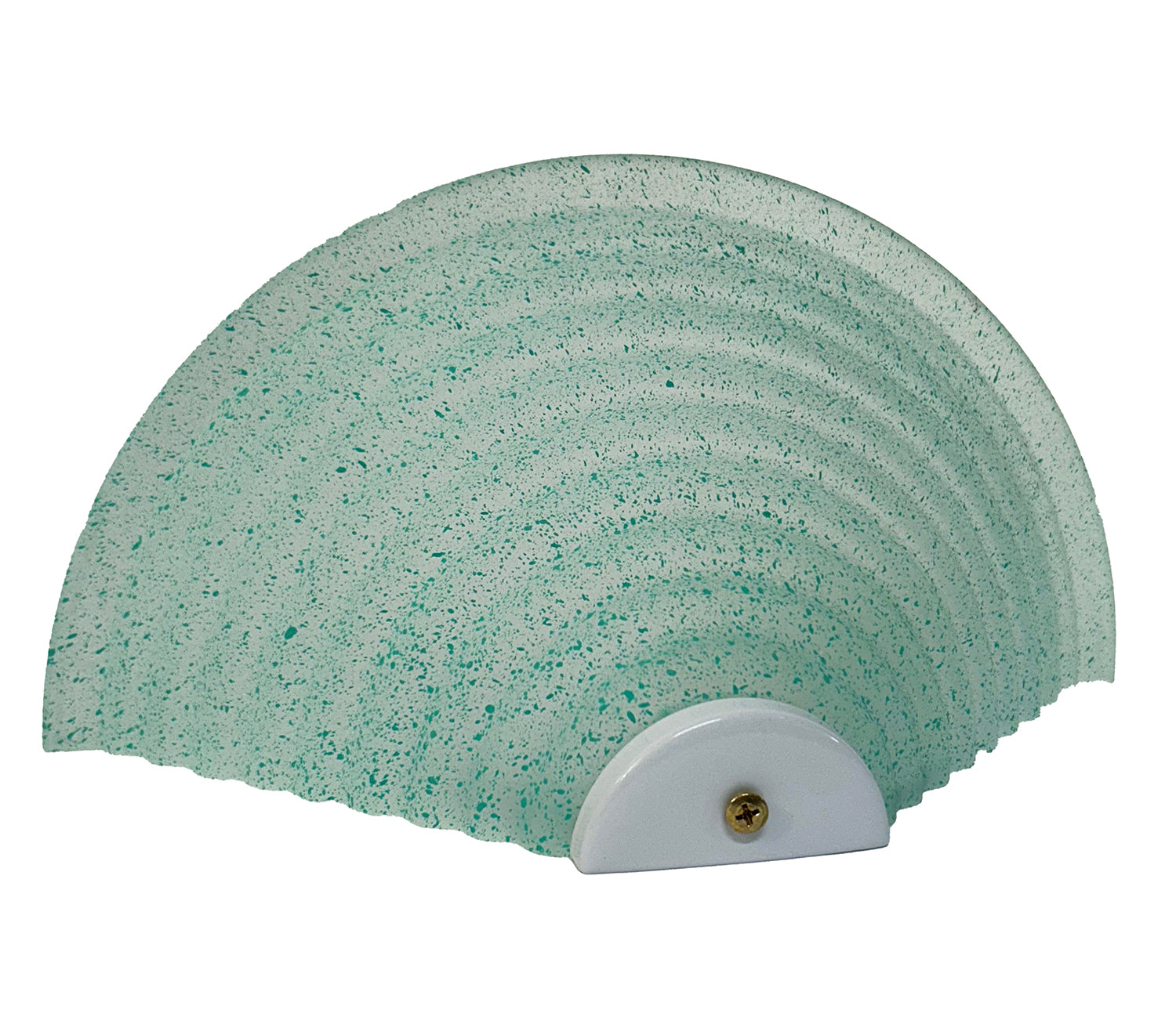 Applique Classica in Vetro, Lampada da Parete a Mezzaluna, 1 Luce, per Bagno, Camera, Soggiorno, Cucina, Scala, Corridoio (VERDE)