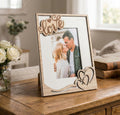 Porta foto in legno bomboniera per ricorrenze, regalo, matrimonio Harmony ARMT25219