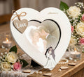 Porta foto cuore in legno bomboniera per ricorrenze, regalo, matrimonio Harmony ARMT25220