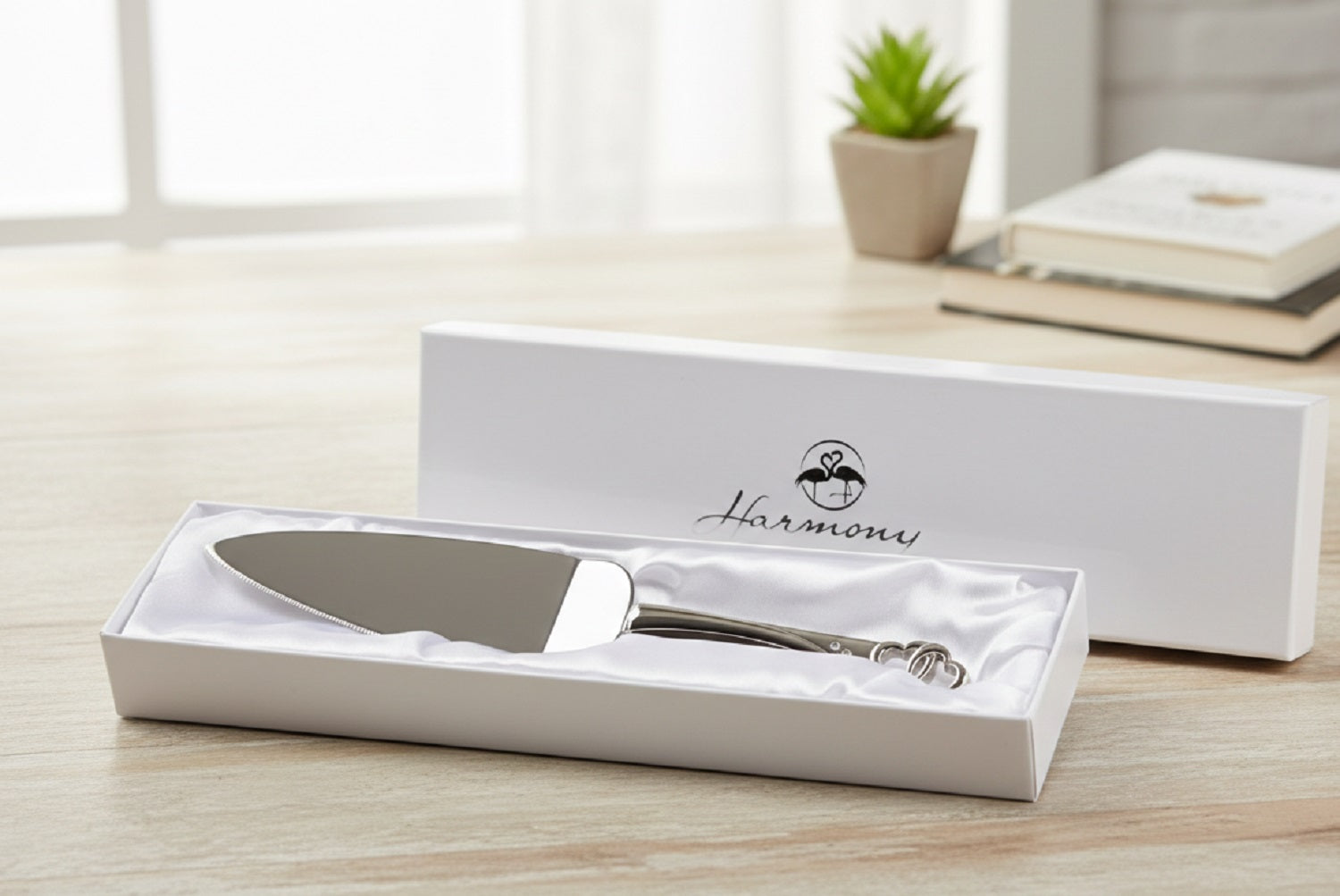 Pala silver per torta bomboniera per matrimonio, ricorrenze, Harmony ARMT26016