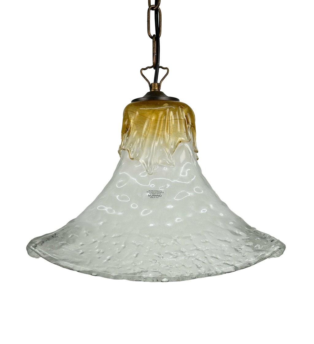 Lampadario a Sospensione Classico in Vetro Di Murano, 1 Luce, per Cucina, Bagno, Camera, Soggiorno, Scala, Corridoio art. andres