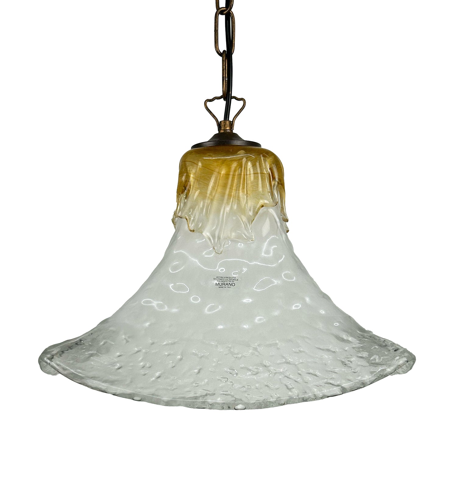 Lampadario a Sospensione Classico in Vetro Di Murano, 1 Luce, per Cucina, Bagno, Camera, Soggiorno, Scala, Corridoio art. andres