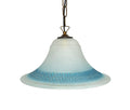 Lampadario a Sospensione Classico in Vetro, 1 Luce, per Cucina, Bagno, Camera, Soggiorno, Scala, Corridoio art. Carter (BLU)