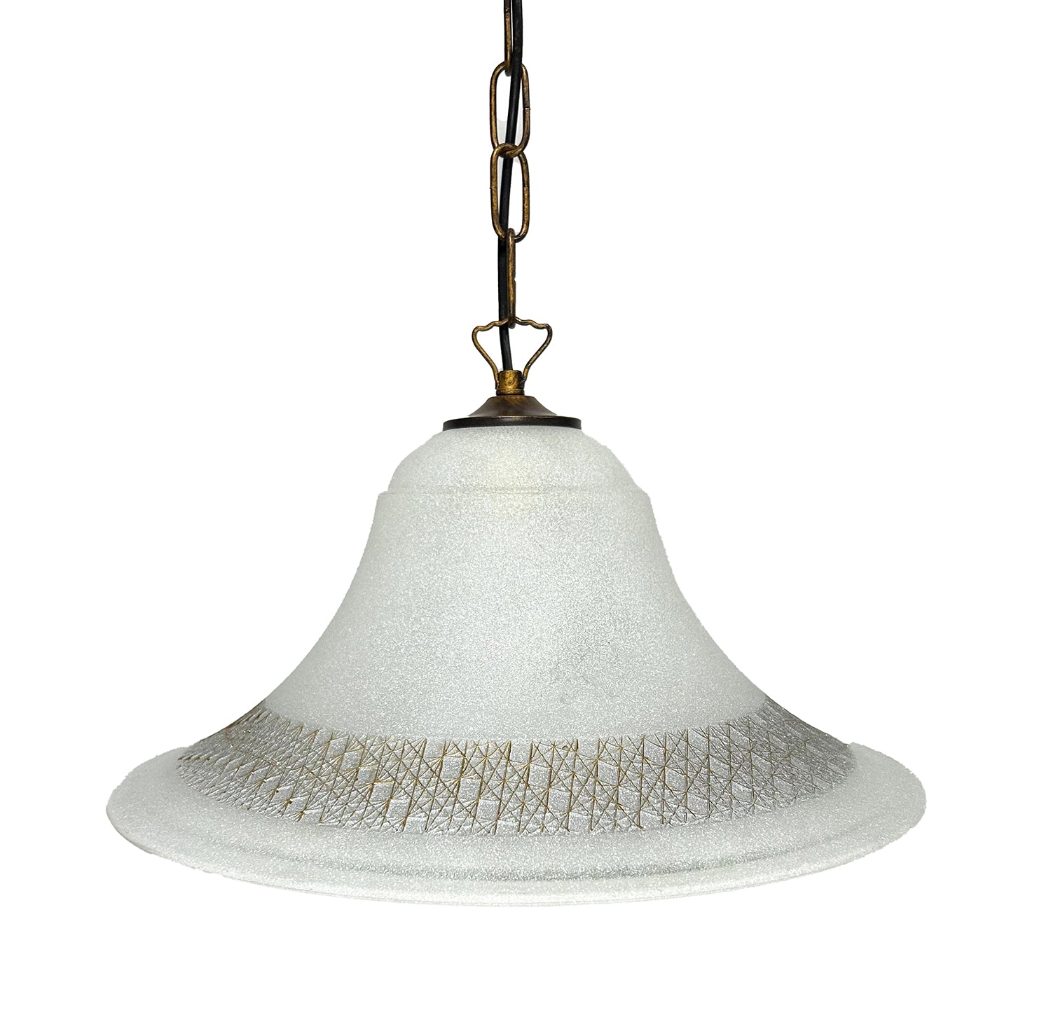 Lampadario a Sospensione Classico in Vetro, 1 Luce, per Cucina, Bagno, Camera, Soggiorno, Scala, Corridoio art. Carter (GRIGIO SCURO)
