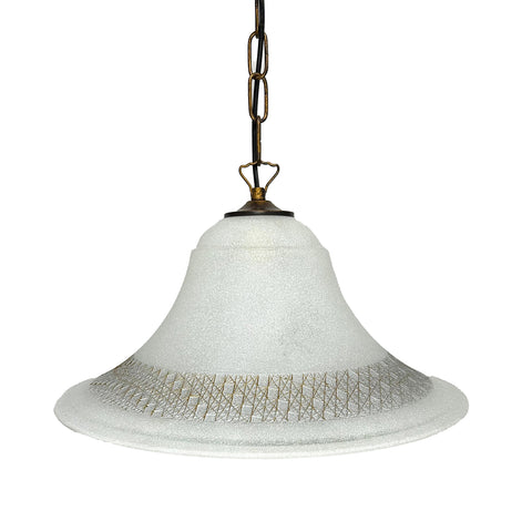 Lampadario a Sospensione Classico in Vetro, 1 Luce, per Cucina, Bagno, Camera, Soggiorno, Scala, Corridoio art. Carter (GRIGIO SCURO)