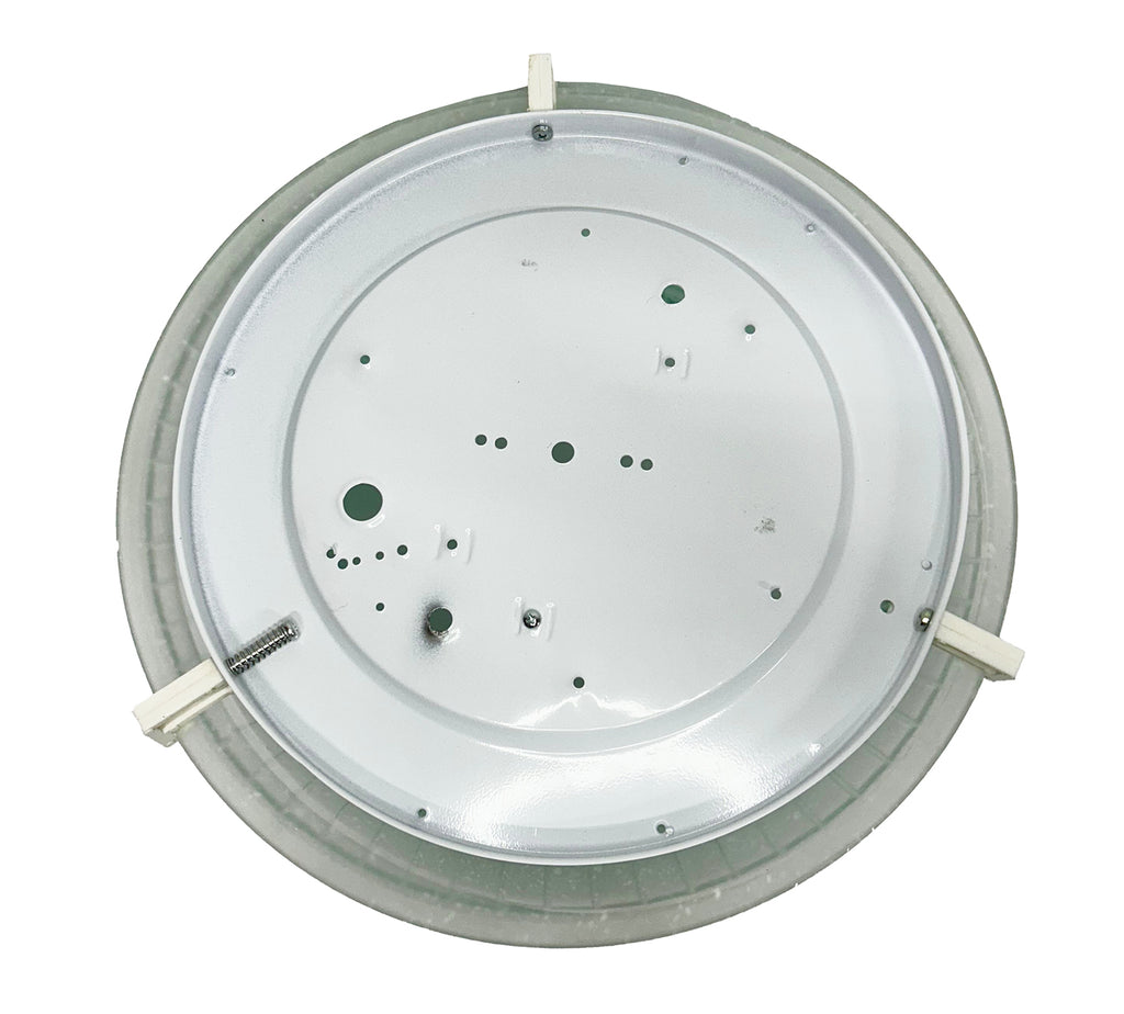 Plafoniera da soffitto classica in vetro rotonda decorata camera da letto, sala da pranzo, cucina, bagno, ingresso corona verde D 40 cm