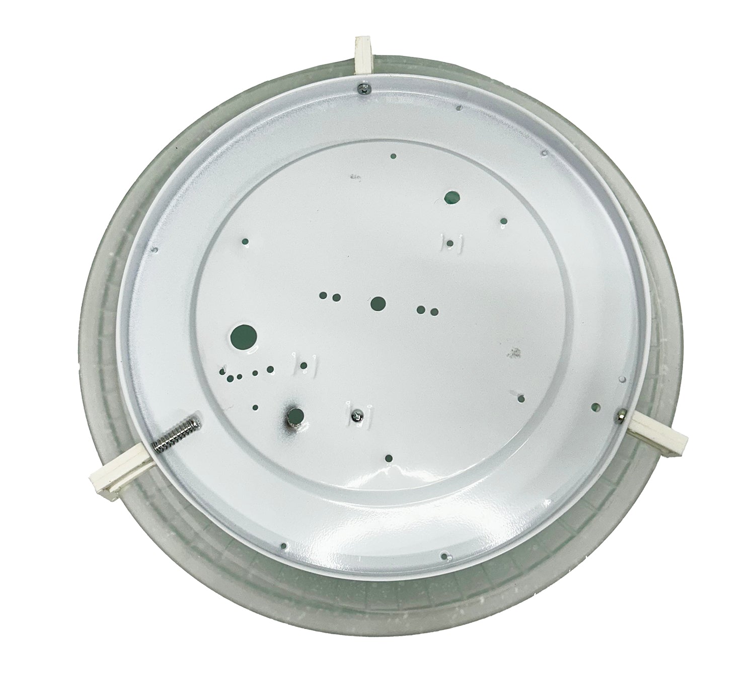 Plafoniera da soffitto classica in vetro rotonda decorata camera da letto, sala da pranzo, cucina, bagno, ingresso corona verde D 40 cm