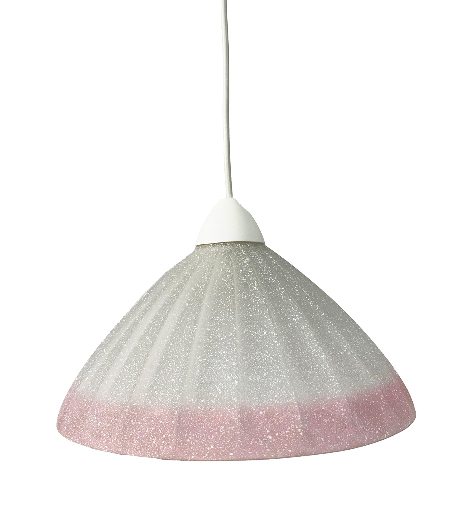 Lampadario a Sospensione Classico in Vetro, 1 Luce, per Cucina, Bagno, Camera, Soggiorno, Scala, Corridoio art. Coste rosa