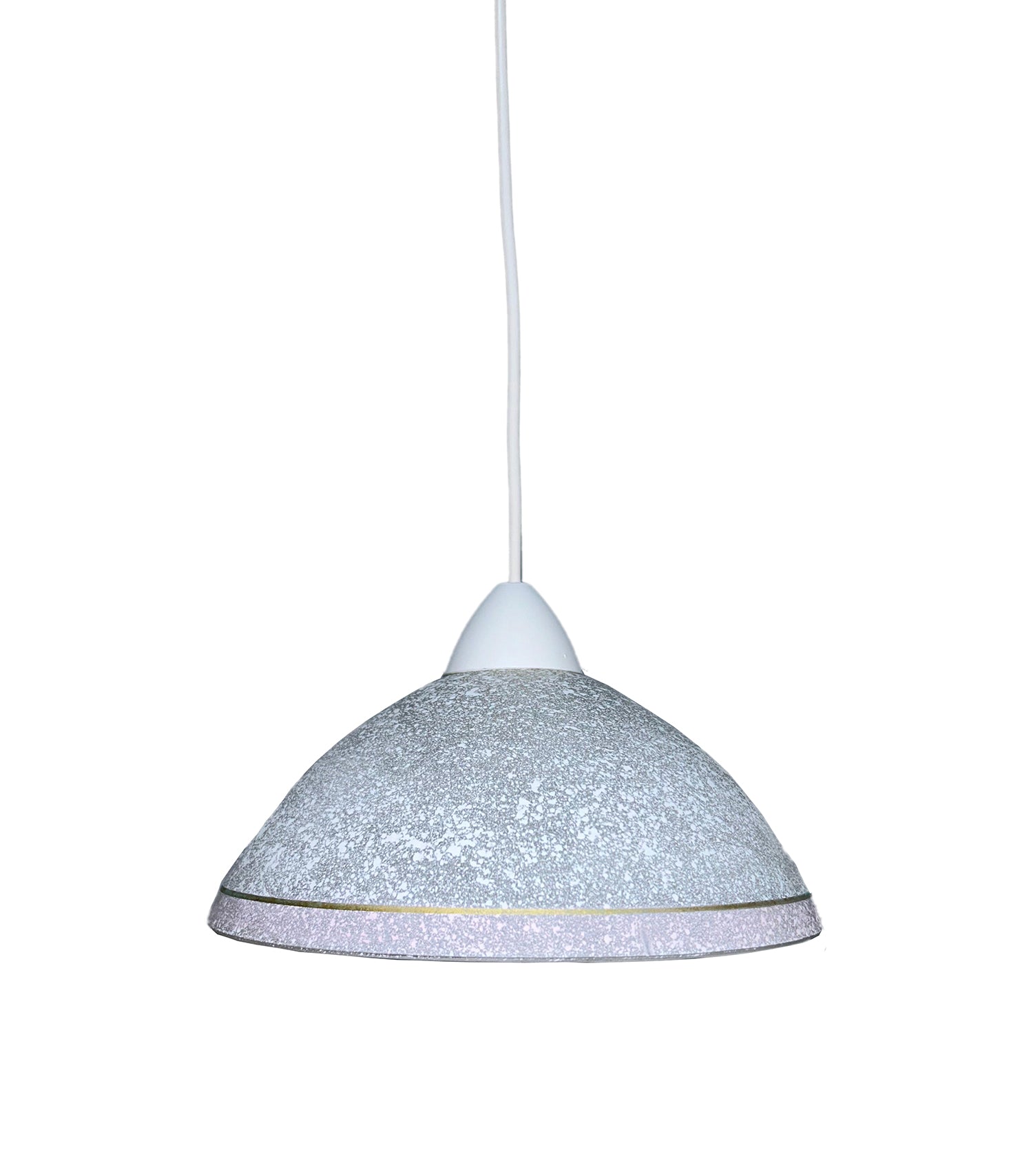 Lampadario a Sospensione Classico in Vetro, 1 Luce, per Cucina, Bagno, Camera, Soggiorno, Scala, Corridoio art. Cupola (ROSA)