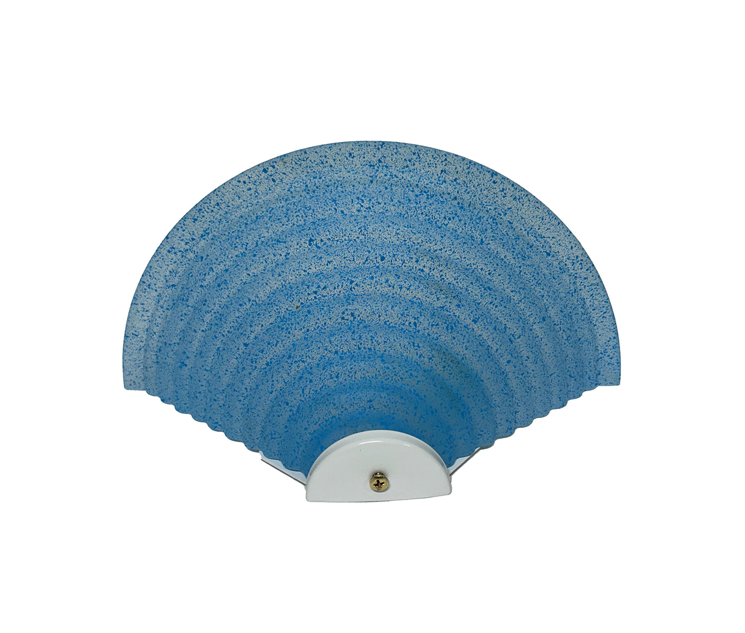 Applique Classica in Vetro, Lampada da Parete a Mezzaluna, 1 Luce, per Bagno, Camera, Soggiorno, Cucina, Scala, Corridoio (AZZURRO)