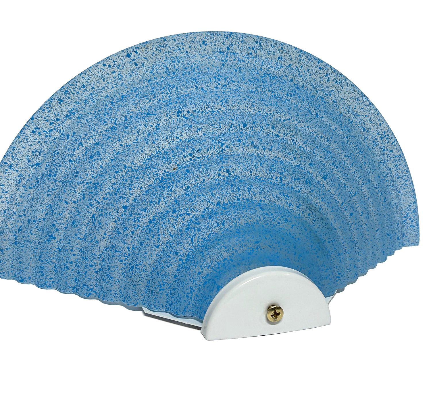 Applique Classica in Vetro, Lampada da Parete a Mezzaluna, 1 Luce, per Bagno, Camera, Soggiorno, Cucina, Scala, Corridoio (AZZURRO)