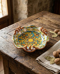 Small ceramic centerpiece hand decorated by Sicilian ceramists Gianluca Art 7