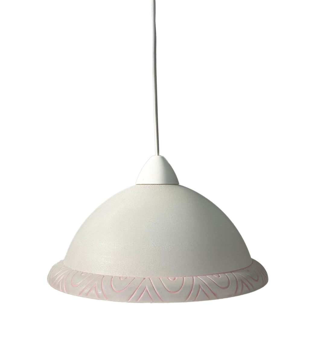 Lampadario a Sospensione Classico in Vetro, 1 Luce, per Cucina, Bagno, Camera, Soggiorno, Scala, Corridoio art. Goccia rosa