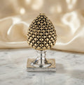 Pigna siciliana oro base argento realizzata e decorata a mano resina h13cm VL