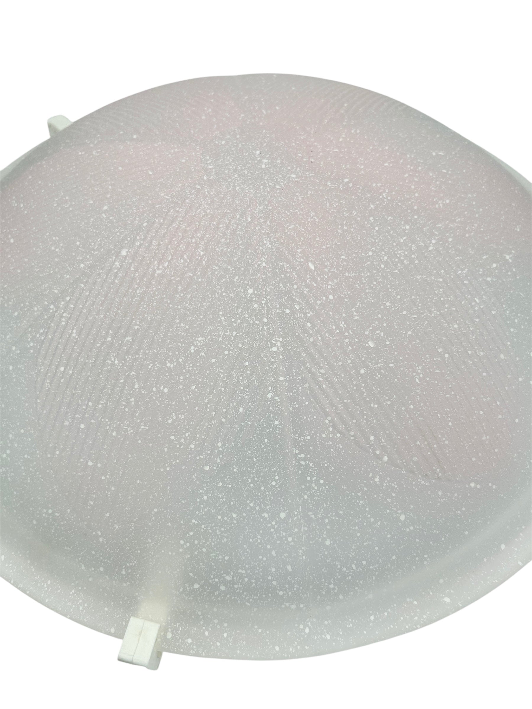 Plafoniera da soffitto classica in vetro rotonda decorata camera da letto, sala da pranzo, cucina, bagno, ingresso margherita rosa D 40 cm