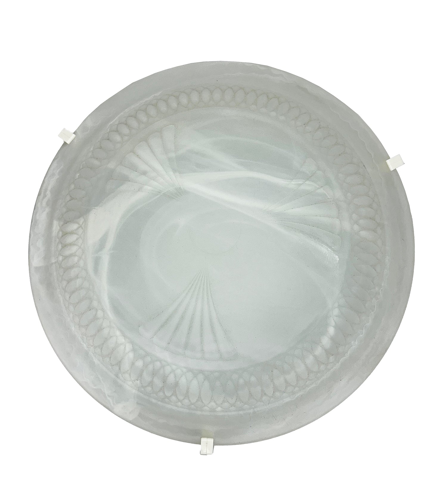 Plafoniera da soffitto moderna in vetro rotonda decorata camera da letto, sala da pranzo, cucina, bagno, ingresso art. marmo bianco