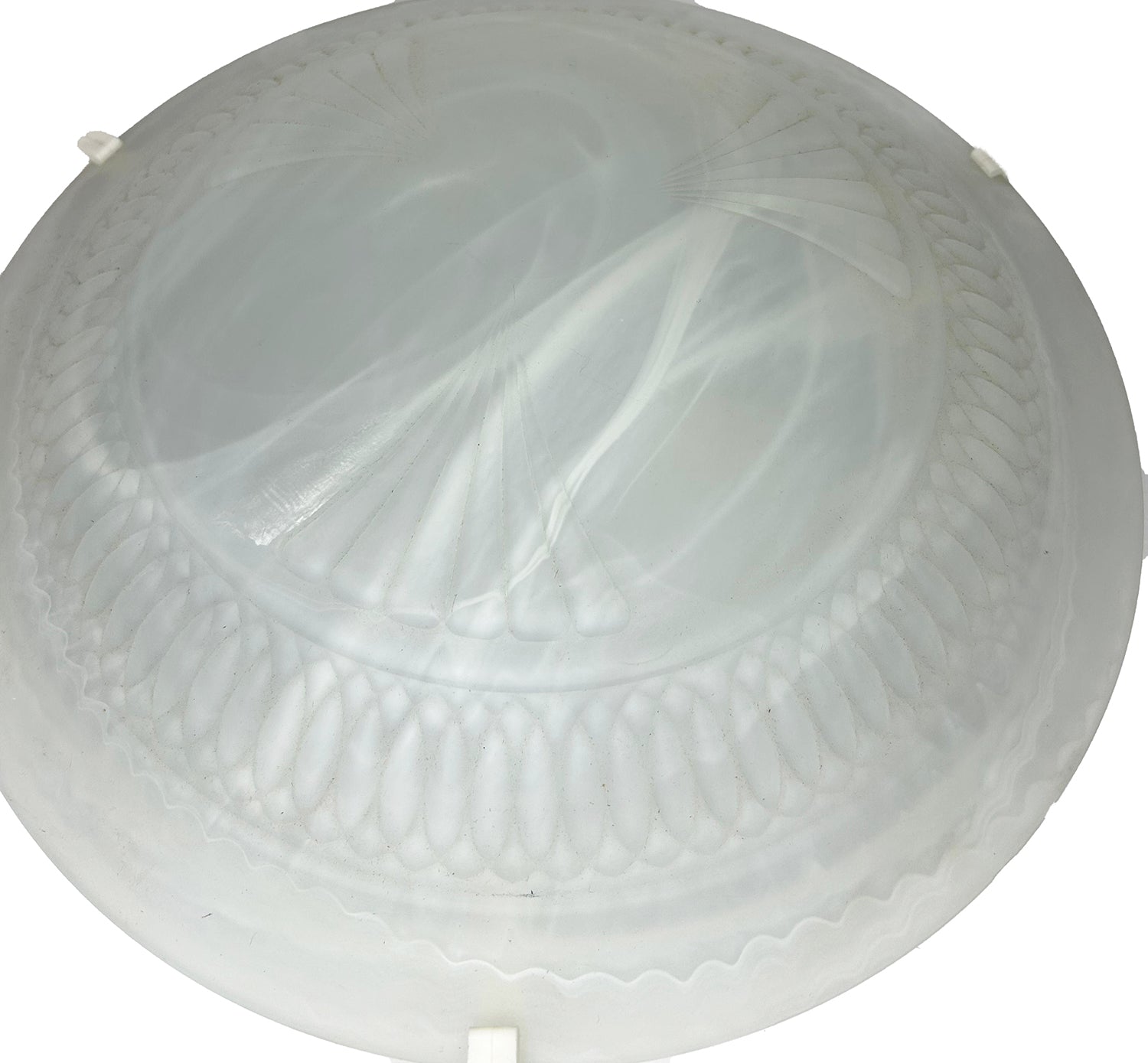 Plafoniera da soffitto moderna in vetro rotonda decorata camera da letto, sala da pranzo, cucina, bagno, ingresso art. marmo bianco