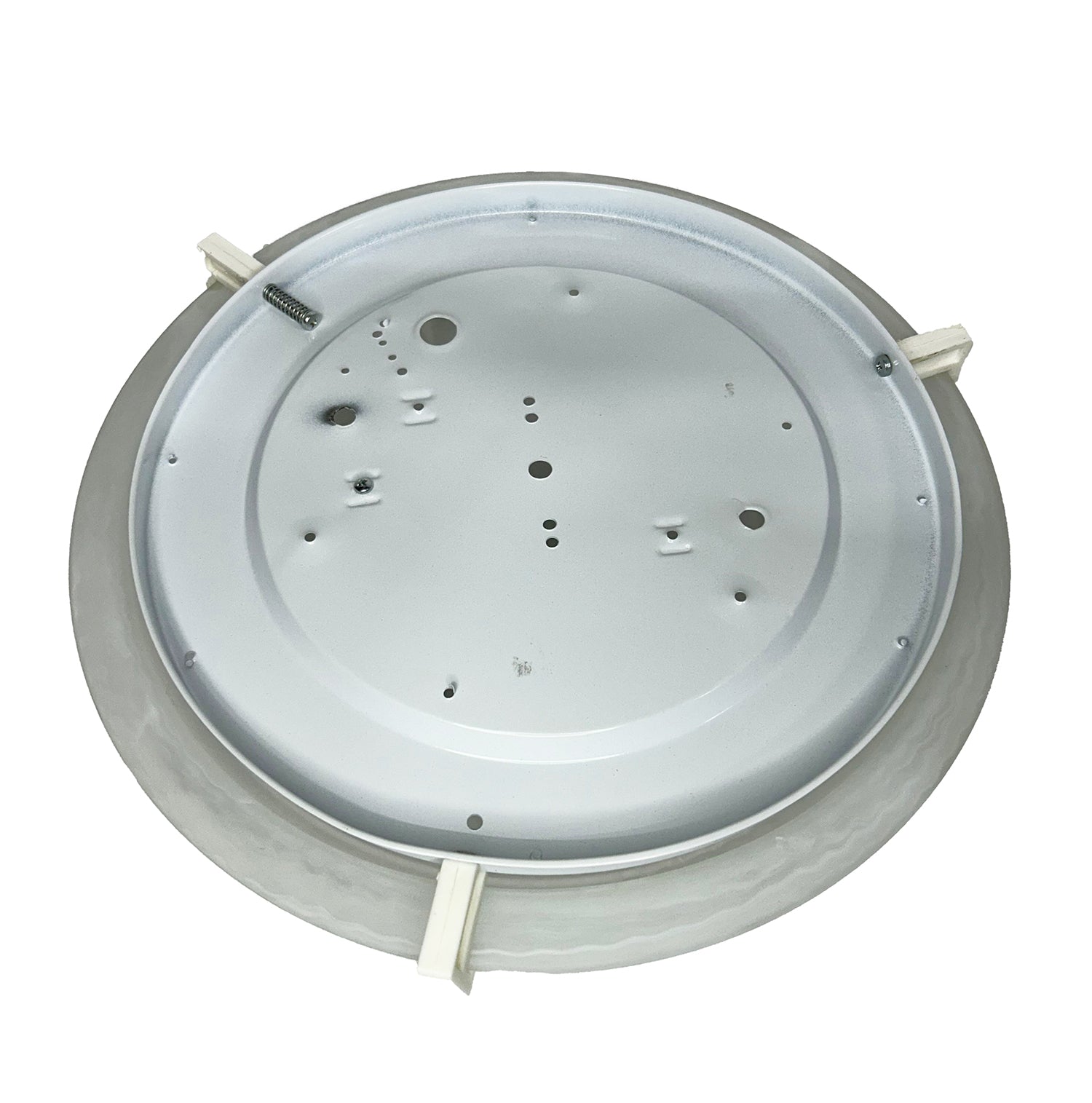 Plafoniera da soffitto moderna in vetro rotonda decorata camera da letto, sala da pranzo, cucina, bagno, ingresso art. marmo bianco