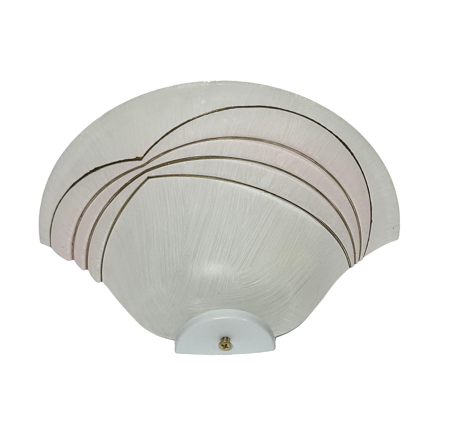 Applique Classica in Vetro, Lampada da Parete a Mezzaluna, 1 Luce, per Bagno, Camera, Soggiorno, Cucina, Scala, Corridoio art. Mia