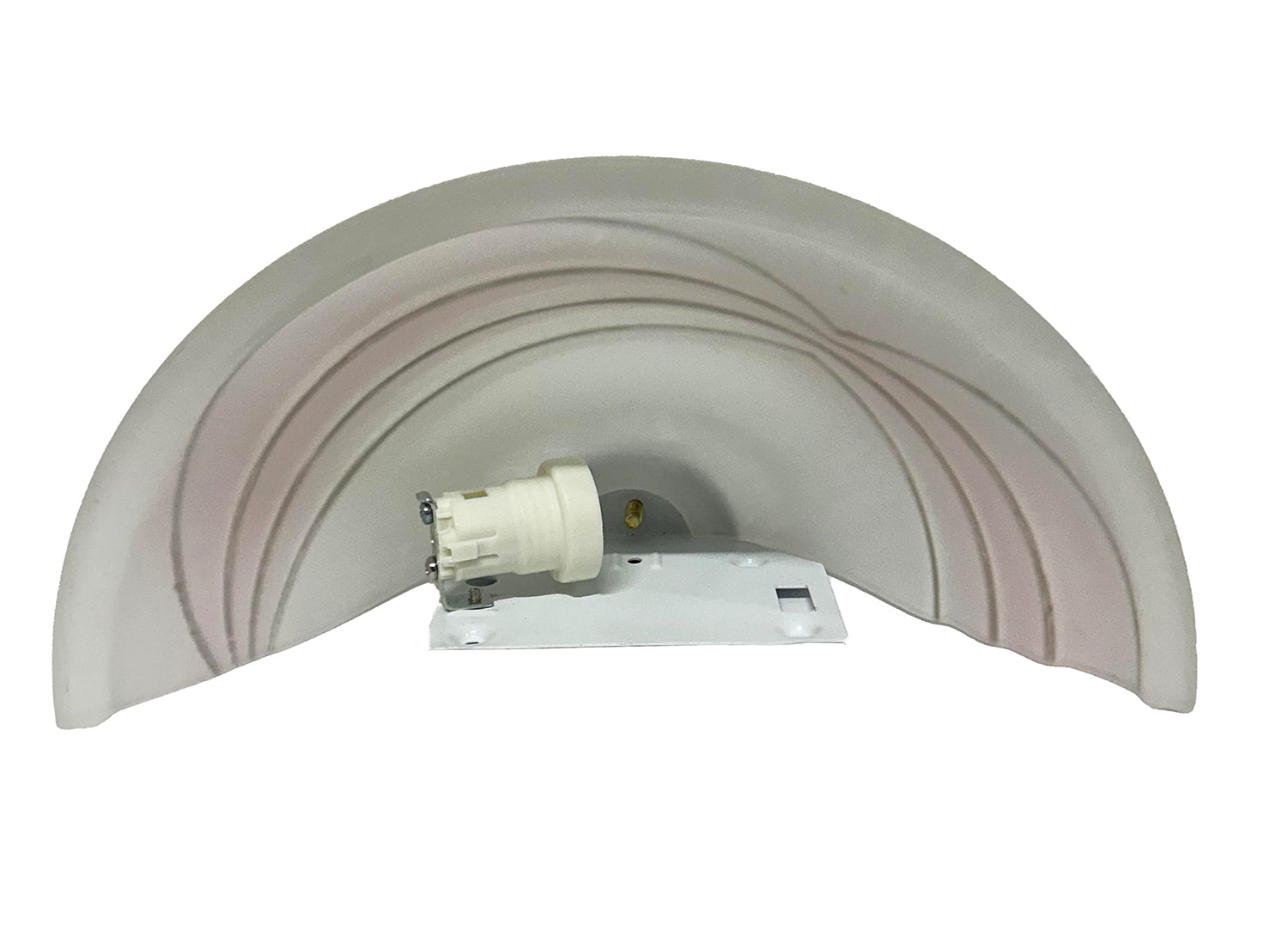 Applique Classica in Vetro, Lampada da Parete a Mezzaluna, 1 Luce, per Bagno, Camera, Soggiorno, Cucina, Scala, Corridoio art. Mia