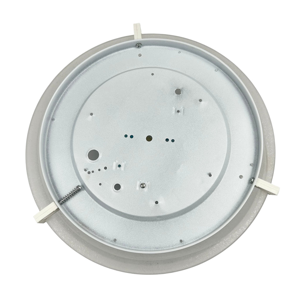 Plafoniera da soffitto classica in vetro rotonda decorata camera da letto, sala da pranzo, cucina, bagno, ingresso D 40 cm bottone