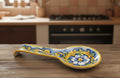 Poggiamestolo in ceramica decorata a mano da ceramisti siciliani barocco art 25