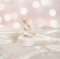 Carillon ballerina in porcellana bomboniera per comunione, cresima, Harmony PRCM25111