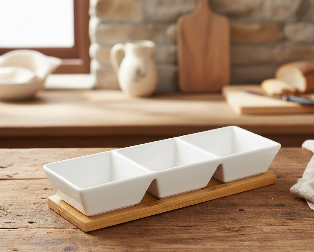 Antipastiera in porcellana bomboniera per matrimonio, ricorrenze, Harmony PRMT26114