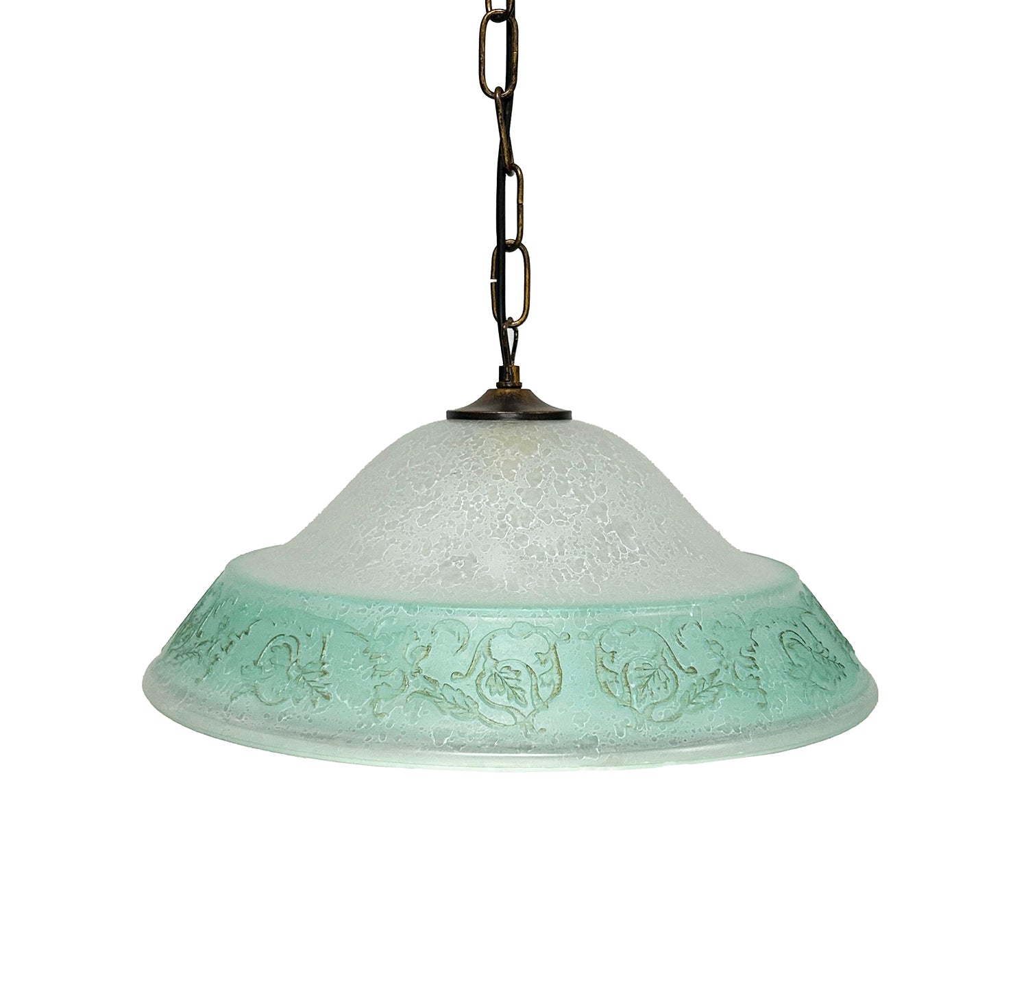 Lampadario a Sospensione Classico in Vetro, 1 Luce, per Cucina, Bagno, Camera, Soggiorno, Scala, Corridoio art. regina