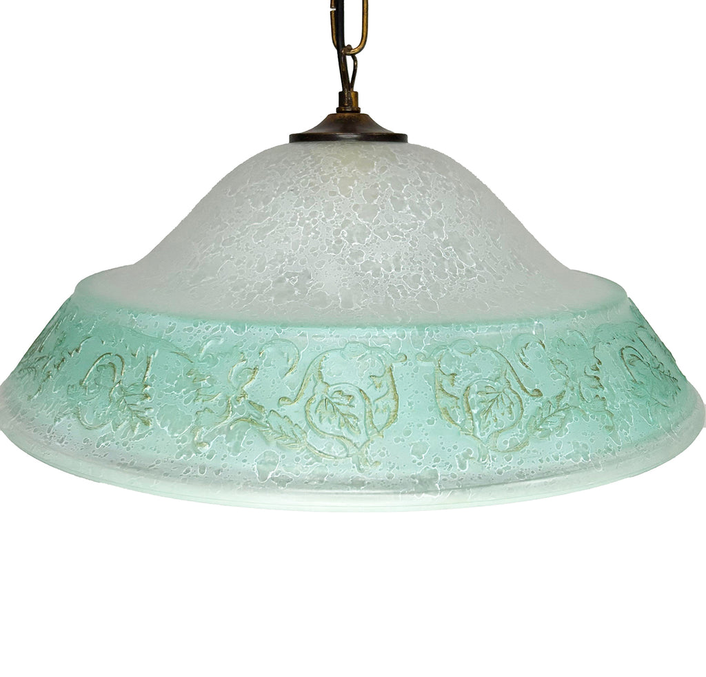 Lampadario a Sospensione Classico in Vetro, 1 Luce, per Cucina, Bagno, Camera, Soggiorno, Scala, Corridoio art. regina