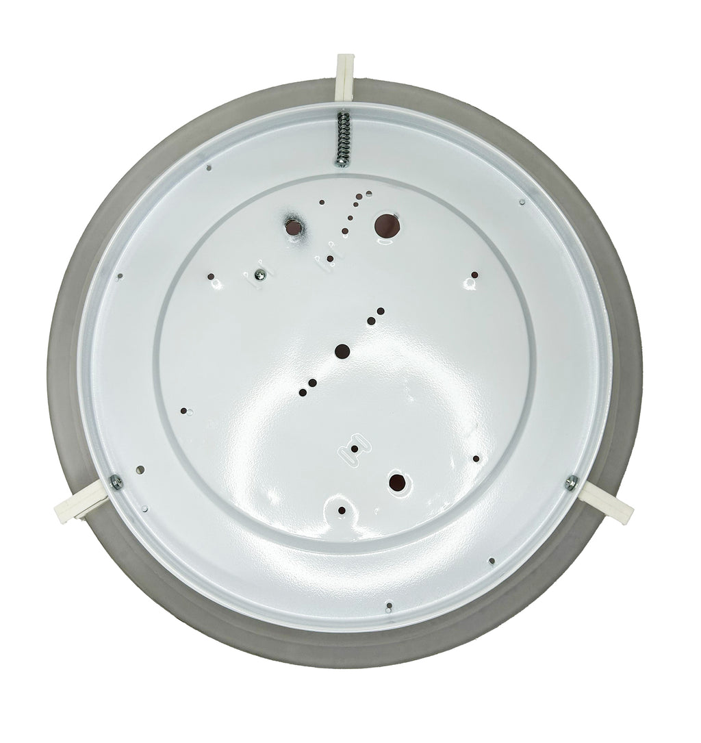 Plafoniera da soffitto classica in vetro rotonda decorata camera da letto, sala da pranzo, cucina, bagno, ingresso D 40 cm art. regina (ROSA)